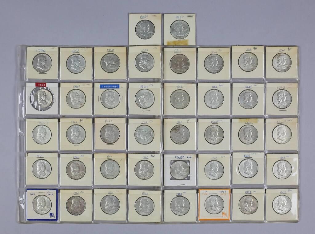 42 FRANKLIN HALF DOLLARS1 1956