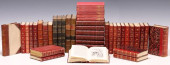 (42) FRENCH LEATHER-BOUND LIBR