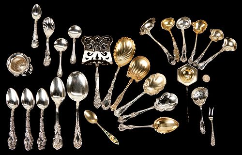 42 PCS ASSD. ANTIQUE STERLING