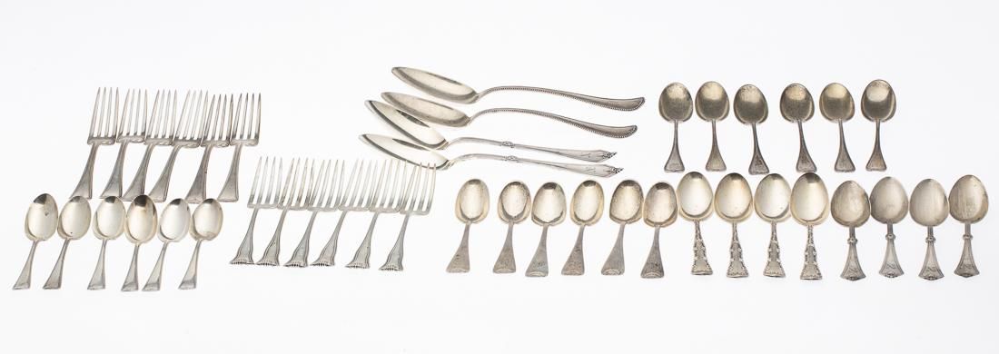 42 PIECES OF STERLING SILVER,
