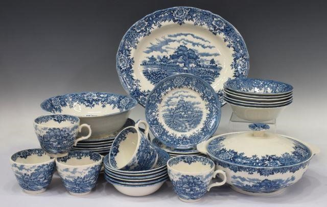 (43) OLD SALEM ENGLISH VILLAGE BLUE