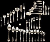 43 PCS. ASSORTED STERLING FLAT