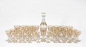43 PCS BACCARAT "EMPIRE" GILT