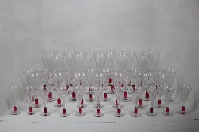 43 PCS OF LIBBEY-NASH STEMWARE IN