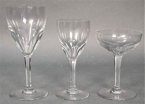 43 PIECE SET OF BACCARAT STEM