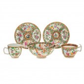 43 PIECES CHINESE EXPORT ROSE