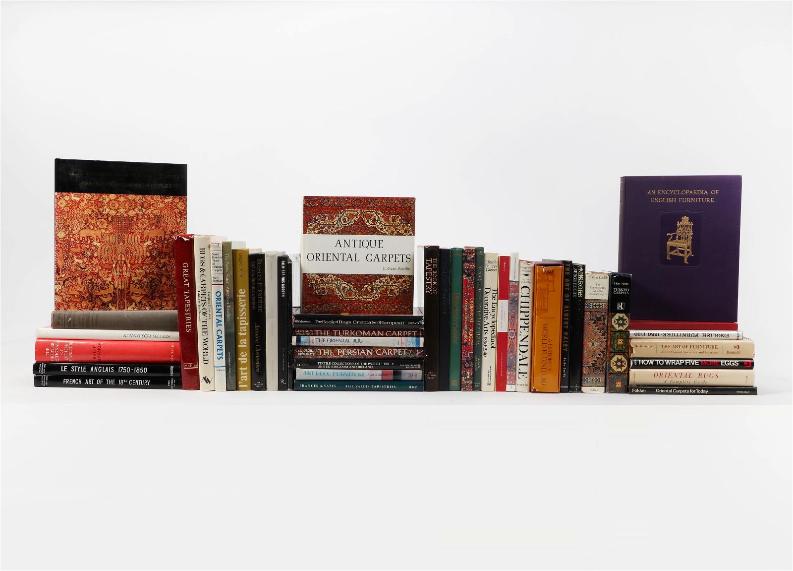 43 REFERENCE BOOKS ON CARPETS,