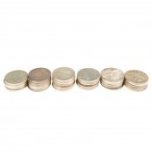 43 SILVER DOLLARS, 39 PEACE &