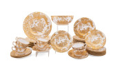 43PCS ROYAL CROWN DERBY 'GOLD