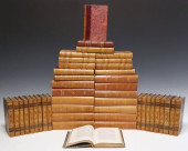 (44) FRENCH LEATHER-BOUND LIBR
