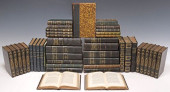 (44) FRENCH LEATHER-BOUND LIBR