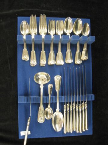 44 pc. Tiffany ''Shell & Thread''