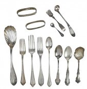 44 PIECES SILVER FLATWARE INCL