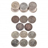 44 SILVER HALF DOLLARS Nice mi
