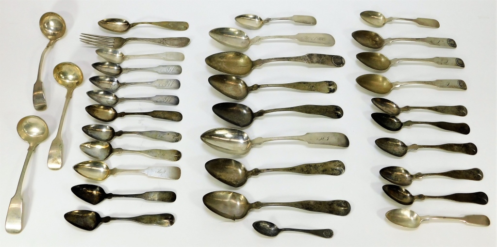 44PC AMERICAN COIN SILVER TABLEWARE