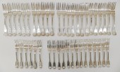 44pc Antique English Sterling