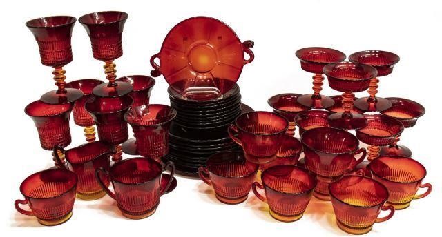 (45) FENTON ART 'LINCOLN INN RUBY