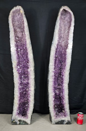 45" TALL AMETHYST CRYSTAL CATH