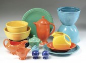 46 FIESTA POTTERY SERVING PIEC