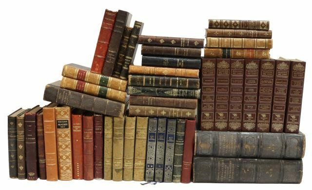 (46) FRENCH & ITALIAN LIBRARY SHELF