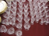 46 pcs. Vannes Cut Crystal Ste