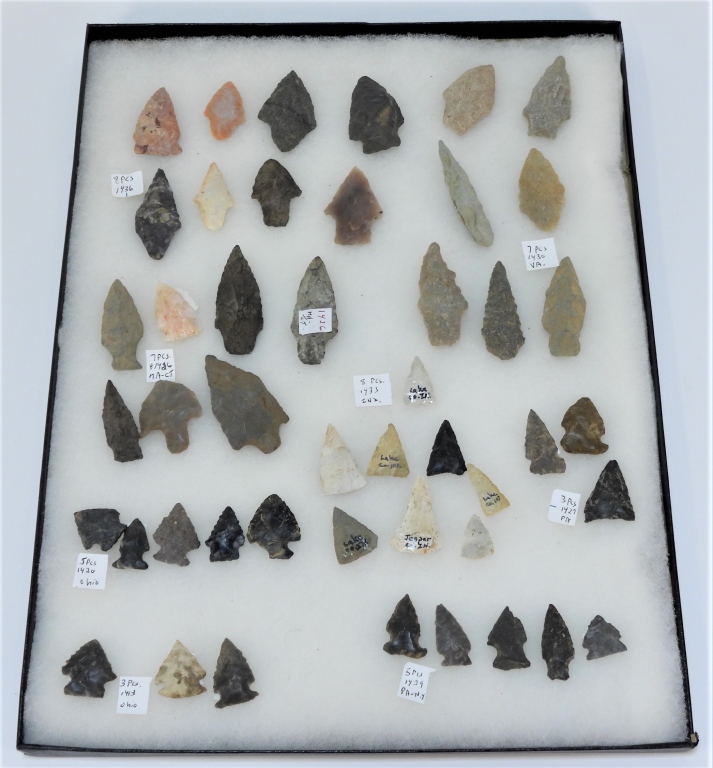 46PC NATIVE AMERICAN INDIAN STONE