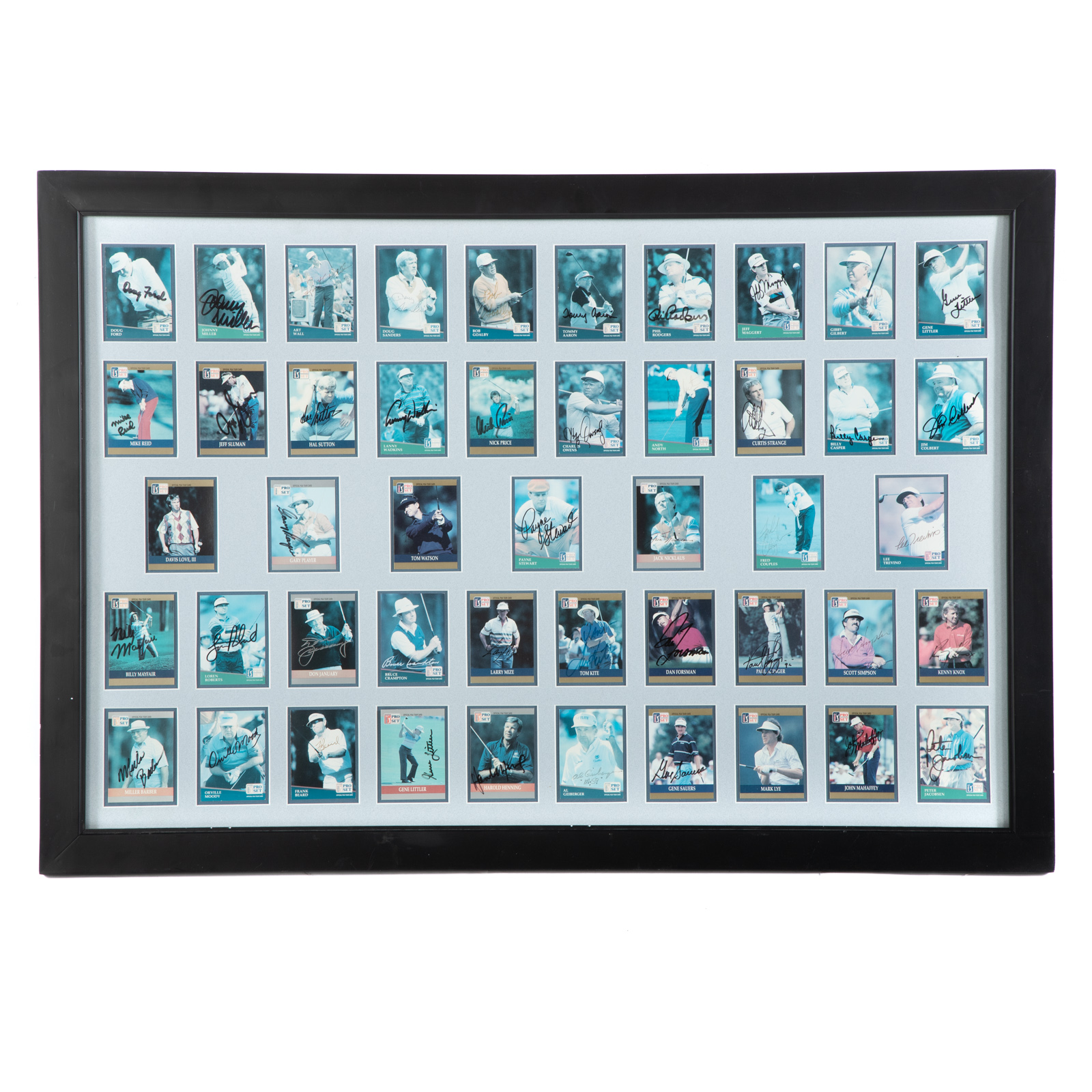 47 AUTOGRAPHED PGA TRADING CARDS