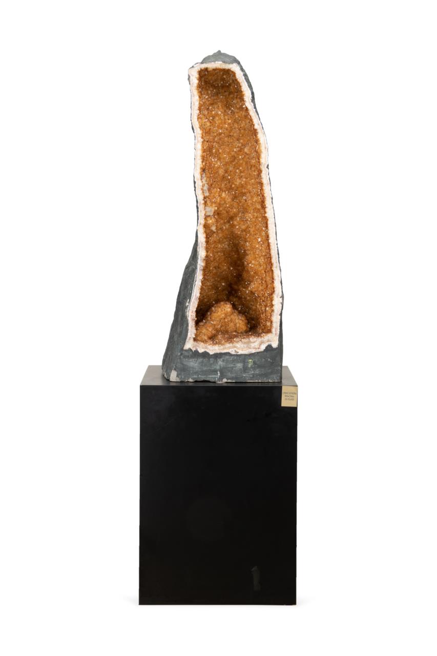 47" CITRINE CATHEDRAL ON BLACK