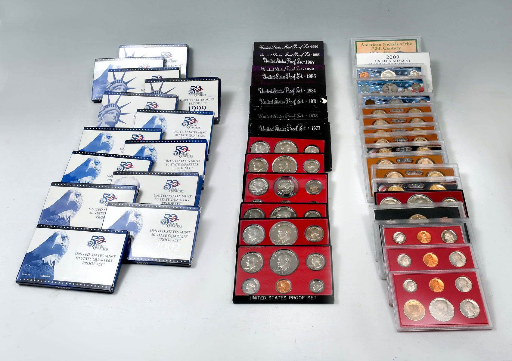 47 PC. BOXED MINT & PROOF COIN