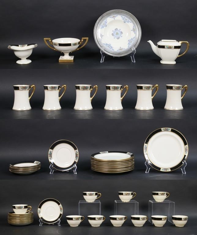 47 PIECES LENOX GREEN MARK