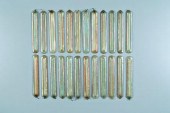 48 art glass prisms: opalescen