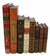 48 LEATHERBOUND BOOKS ON FRENC