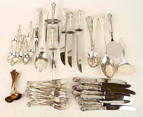 48 PC.SILVERPLATE FLATWARE &