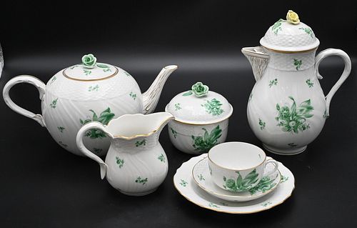48 PIECE HEREND PORCELAIN TEA AND