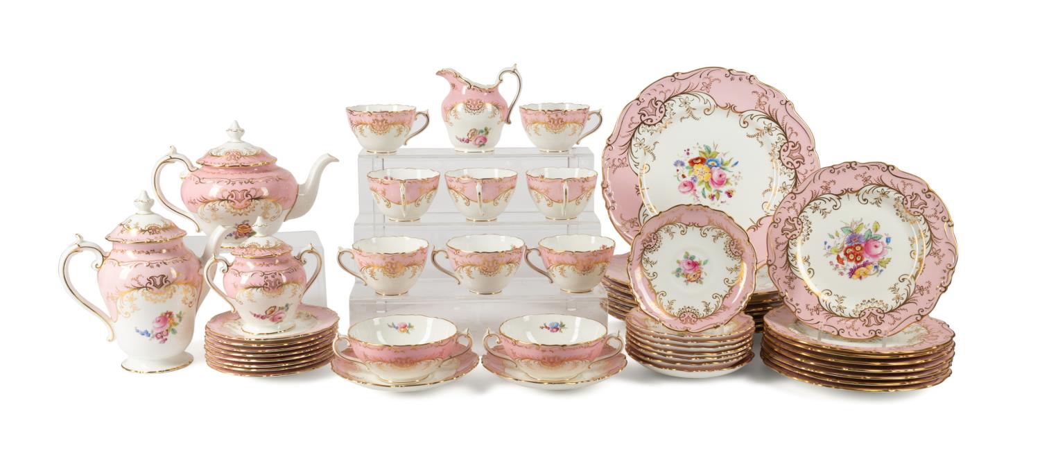 48PC COALPORT "SANDRINGHAM" PARTIAL