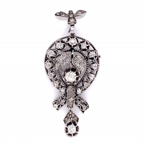 4.90 CT VICTORIAN DIAMOND PIN4.90