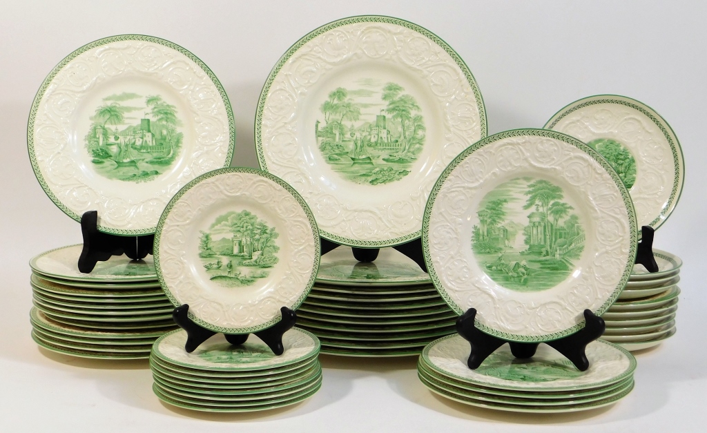 49PC WEDGWOOD PATRICIAN GREEN