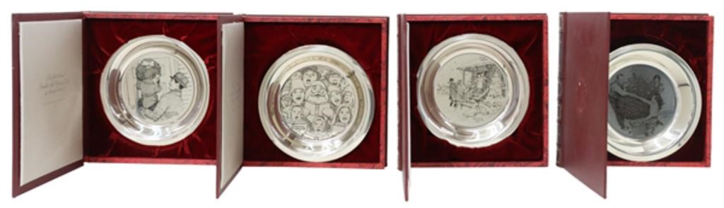 (4)NORMAN ROCKWELL STERLING