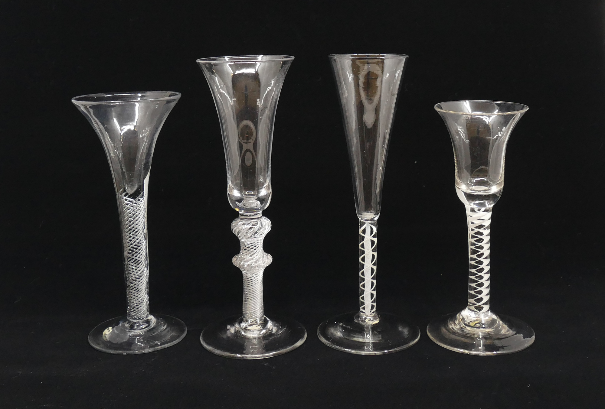 4pc 18th Century English Twist Stem
