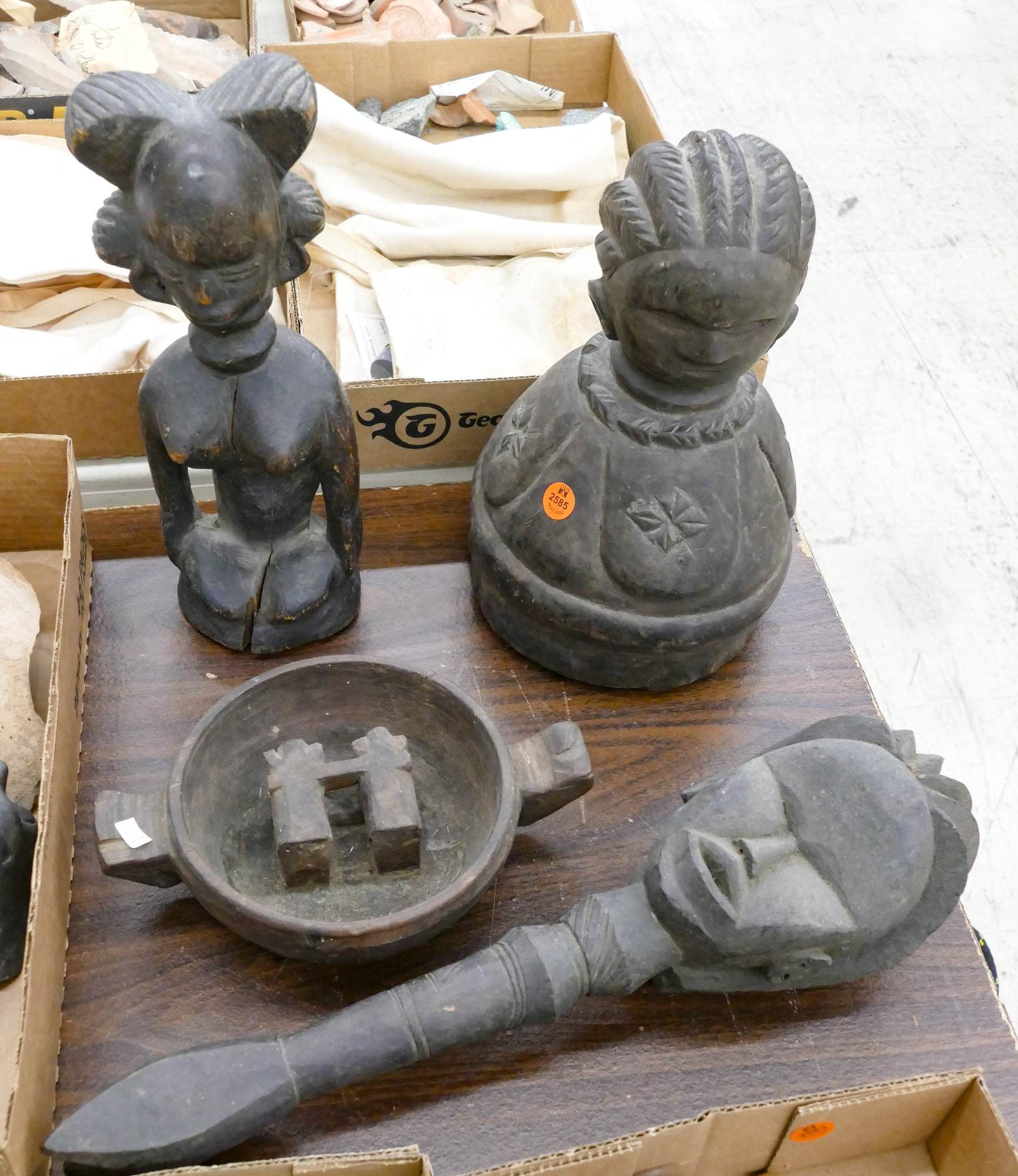 4pc African Carved Fertility