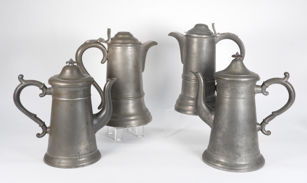 4PC AMERICAN LIGHTHOUSE PEWTER