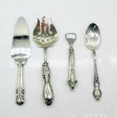 4PC ANTIQUE 925 STERLING SILVE
