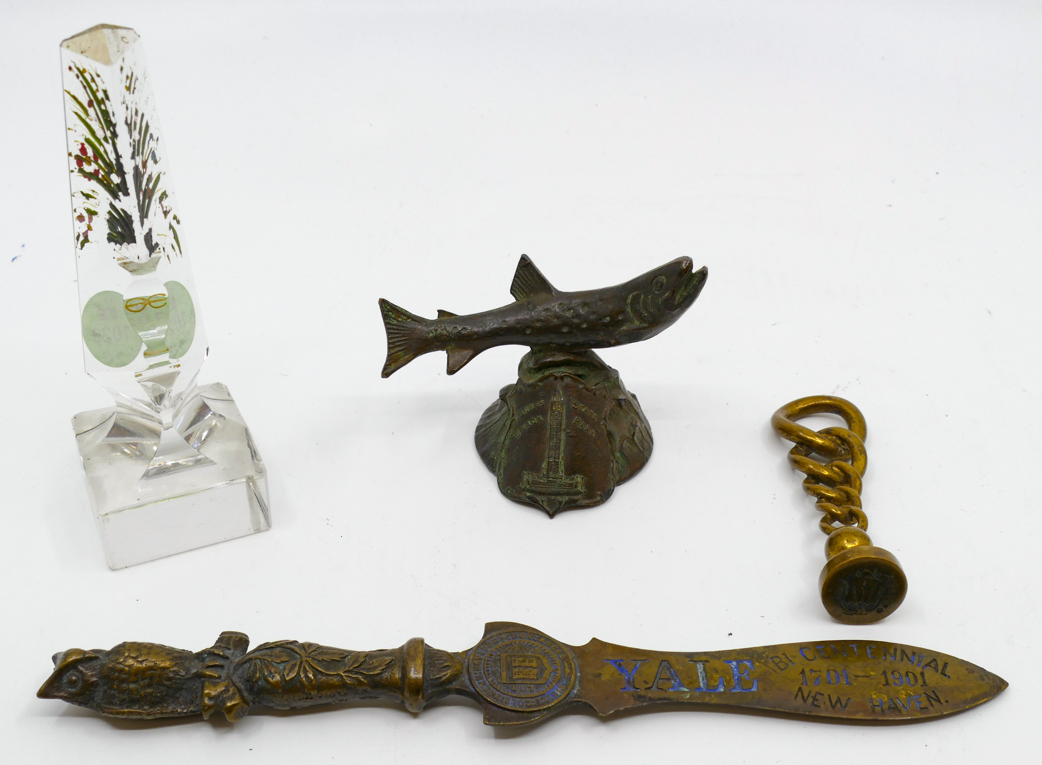 4pc Antique Yale Letter Opener,