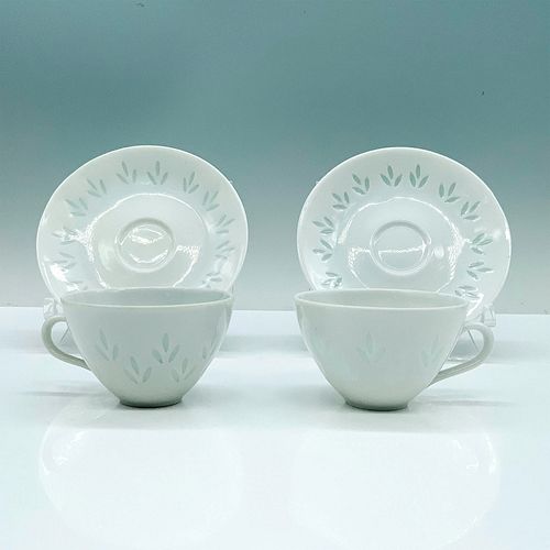 4PC ARABIA FINLAND LEHTI TEACUPS