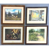 4pc Art Prints deaccessioned f