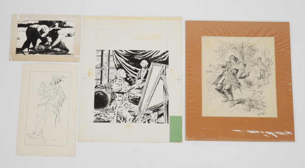 4PC ASSORTED AMERICAN ARTIST