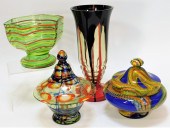 4PC ASSORTED KRALIK BOHEMIAN C