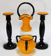 4PC ASSORTED ORANGE TANGO BOHE