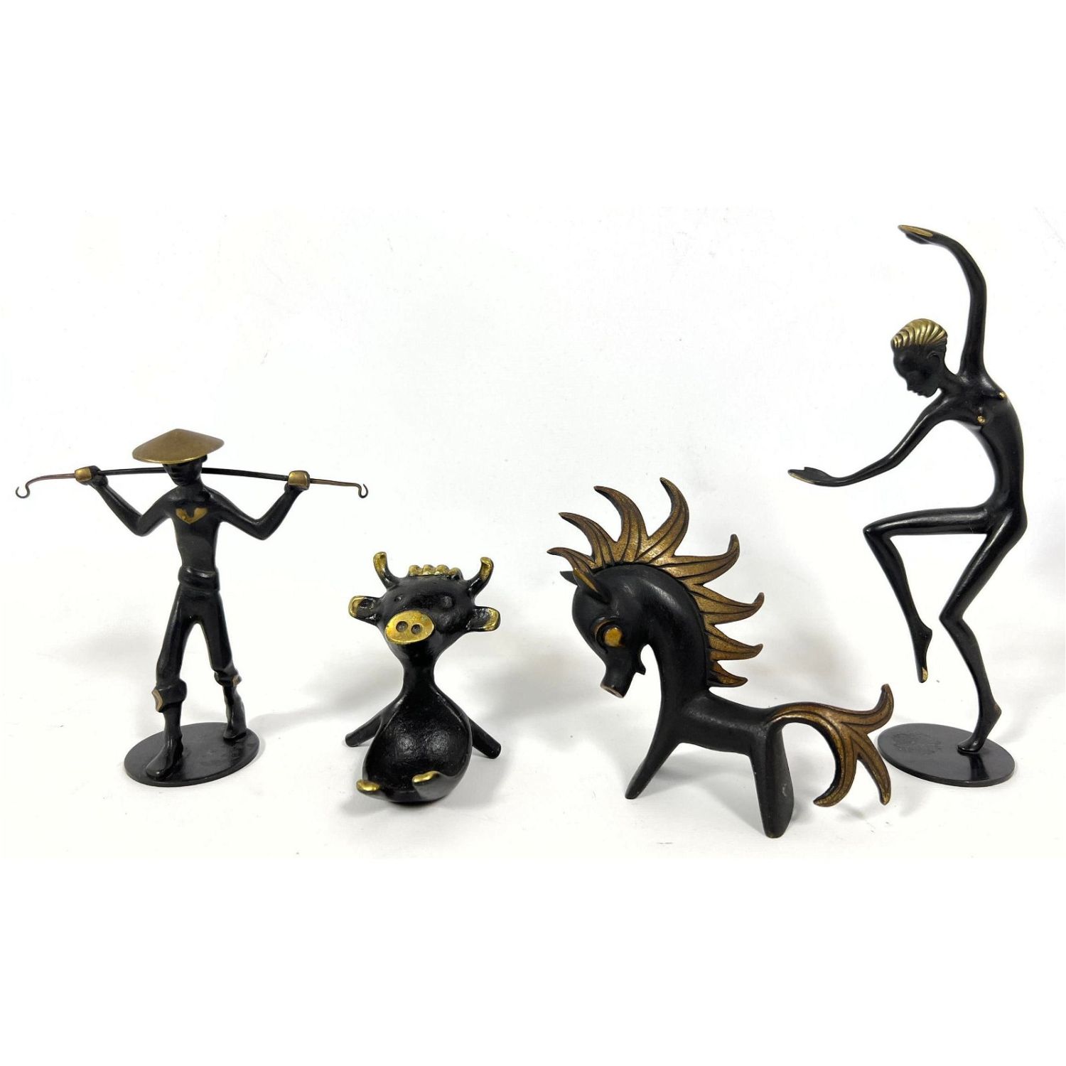 4pc Austrian Bronze Figural