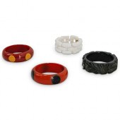 (4PC) BAKELITE BRACELETSDESCRI